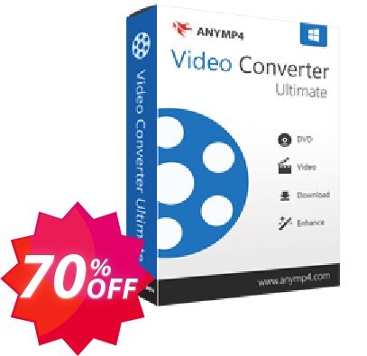 AnyMP4 Video Converter Ultimate lifetime Coupon code 70% discount 