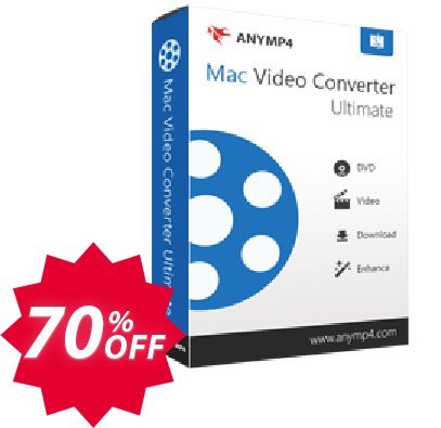 AnyMP4 MAC Video Converter Ultimate Lifetime Coupon code 70% discount 