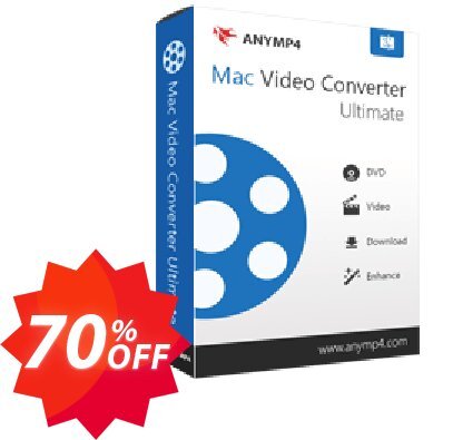 AnyMP4 MAC Video Converter Ultimate Lifetime Coupon code 70% discount 