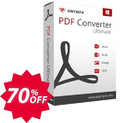 AnyMP4 PDF Converter Ultimate Lifetime Coupon code 70% discount 