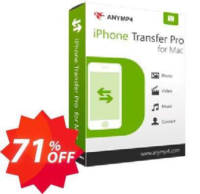 AnyMP4 iPhone Transfer Pro for MAC Coupon code 71% discount 