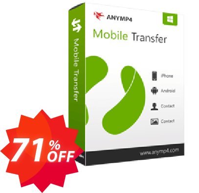 AnyMP4 Mobile Transfer Lifetime Coupon code 71% discount 