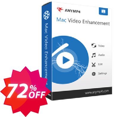 AnyMP4 MAC Video Enhancement Lifetime Coupon code 72% discount 