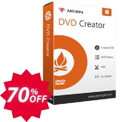 AnyMP4 DVD Creator Coupon code 70% discount 