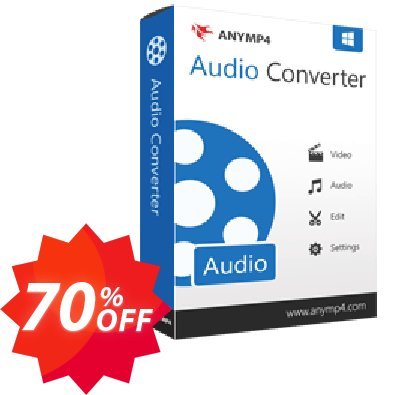 AnyMP4 Audio Converter Coupon code 70% discount 