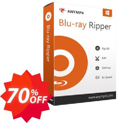 AnyMP4 Blu-ray Toolkit Lifetime Coupon code 70% discount 