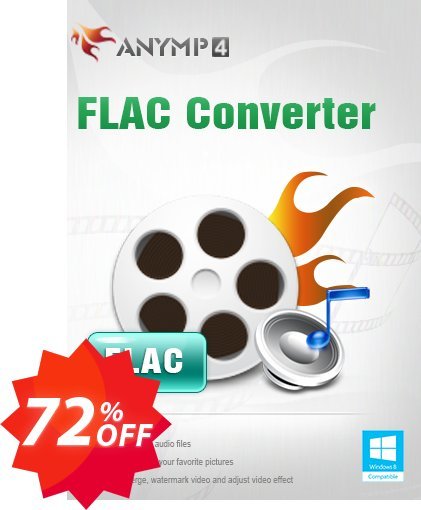 AnyMP4 FLAC Converter Lifetime Plan Coupon code 72% discount 