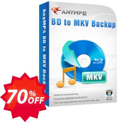 AnyMP4 BD to MKV Backup Coupon code 70% discount 