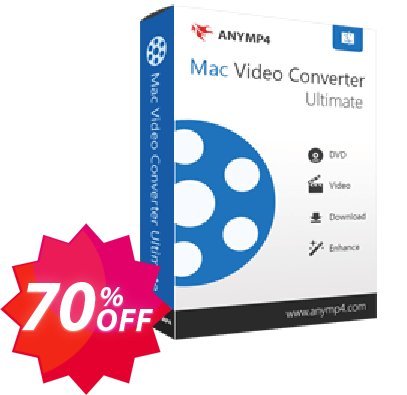 AnyMP4 MAC Video Converter Ultimate Coupon code 70% discount 