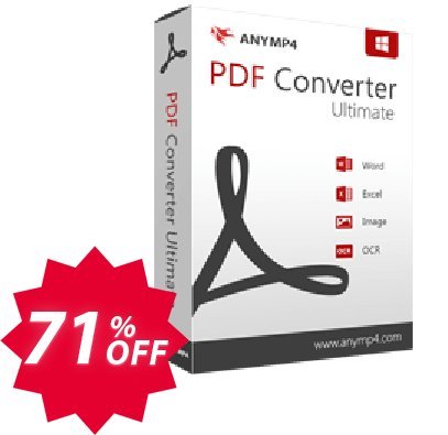 AnyMP4 PDF Converter Ultimate Coupon code 71% discount 