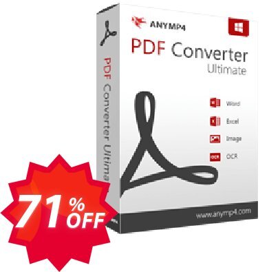 AnyMP4 PDF Converter Ultimate Coupon code 71% discount 