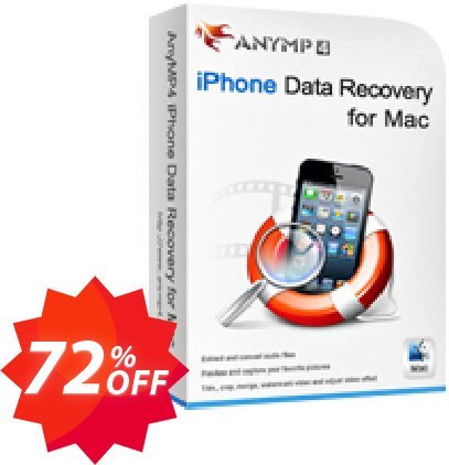 AnyMP4 iPhone Data Recovery for MAC Coupon code 72% discount 