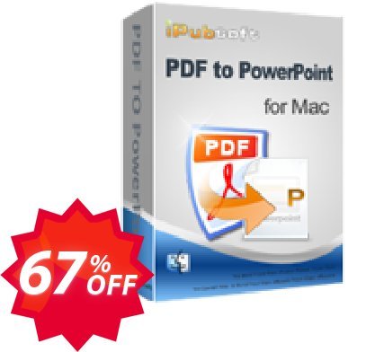 iPubsoft PDF to PowerPoint Converter for MAC Coupon code 67% discount 