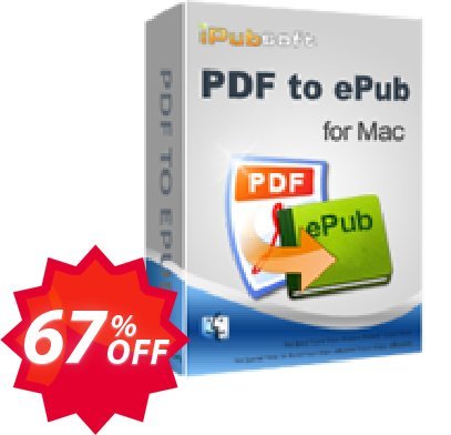 iPubsoft PDF to ePub Converter for MAC Coupon code 67% discount 