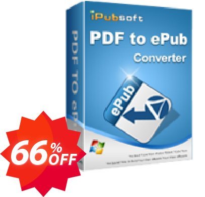iPubsoft PDF to ePub Converter Coupon code 66% discount 