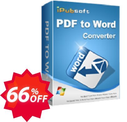 iPubsoft PDF to Word Converter Coupon code 66% discount 