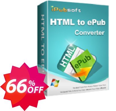 iPubsoft HTML to ePub Converter Coupon code 66% discount 