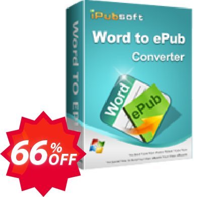 iPubsoft Word to ePub Converter Coupon code 66% discount 