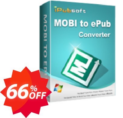 iPubsoft MOBI to ePub Converter Coupon code 66% discount 