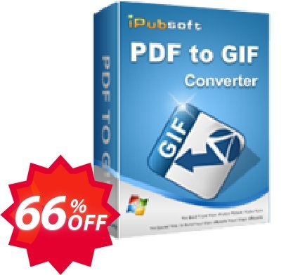 iPubsoft PDF to GIF Converter Coupon code 66% discount 