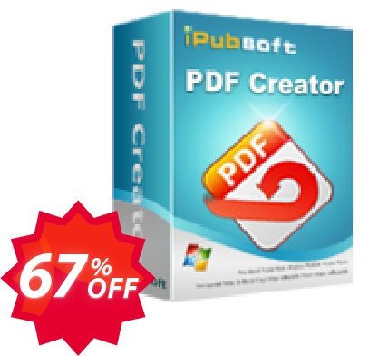 iPubsoft  PDF Creator Coupon code 67% discount 