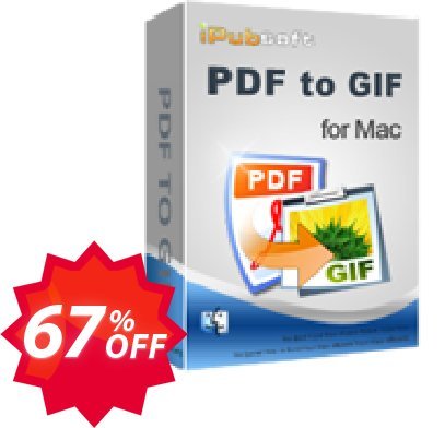 iPubsoft PDF to GIF Converter for MAC Coupon code 67% discount 