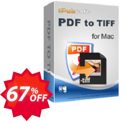 iPubsoft PDF to TIFF Converter for MAC Coupon code 67% discount 