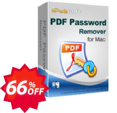 iPubsoft PDF Password Remover for MAC Coupon code 66% discount 