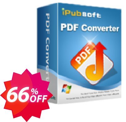 iPubsoft PDF Converter Coupon code 66% discount 