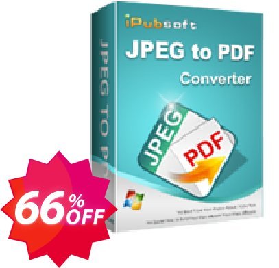 iPubsoft JPEG to PDF Converter Coupon code 66% discount 