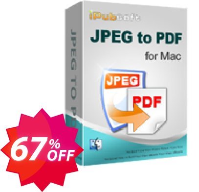 iPubsoft JPEG to PDF Converter for MAC Coupon code 67% discount 
