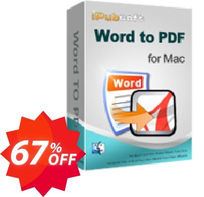 iPubsoft Word to PDF Converter for MAC Coupon code 67% discount 