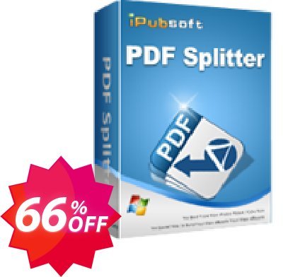 iPubsoft PDF Splitter Coupon code 66% discount 