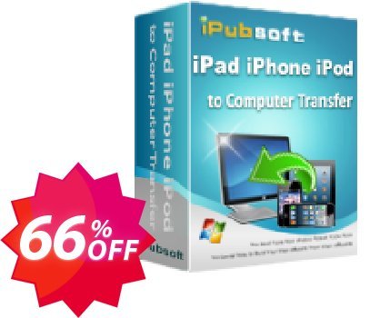 iPubsoft iPad iPhone iPod to Computer Transfer Coupon code 66% discount 
