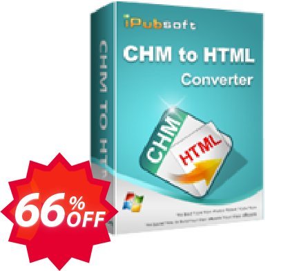 iPubsoft CHM to HTML Converter Coupon code 66% discount 