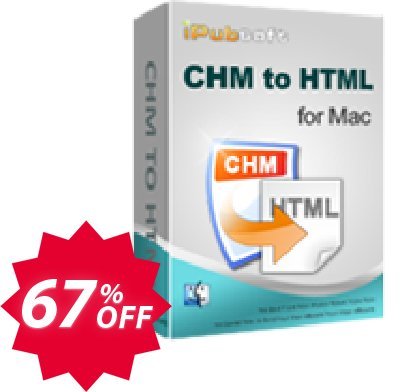 iPubsoft CHM to HTML Converter for MAC Coupon code 67% discount 