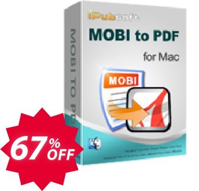 iPubsoft MOBI to PDF Converter for MAC Coupon code 67% discount 