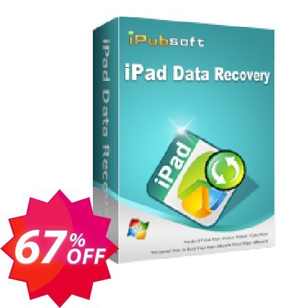 iPubsoft iPad Data Recovery Coupon code 67% discount 