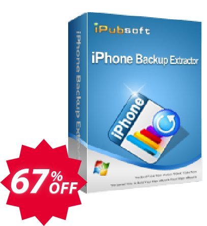 iPubsoft iPhone Backup Extractor Coupon code 67% discount 