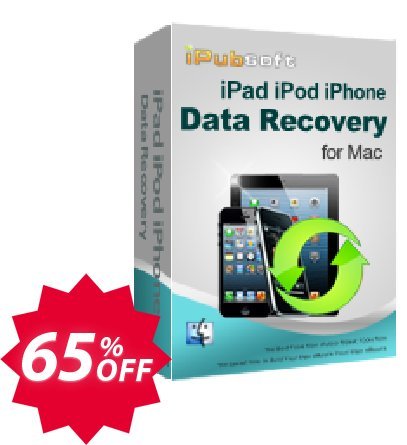 iPubsoft iPad/iPod/iPhone Data Recovery for MAC Coupon code 65% discount 