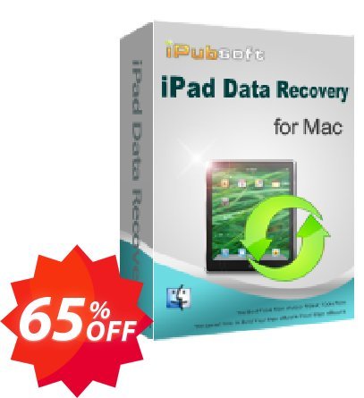iPubsoft iPad Data Recovery for MAC Coupon code 65% discount 