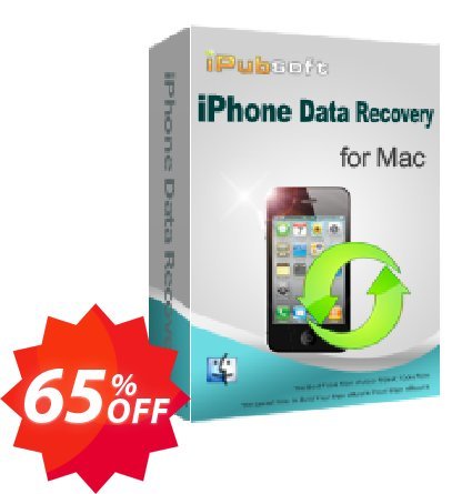 iPubsoft iPhone Data Recovery for MAC Coupon code 65% discount 
