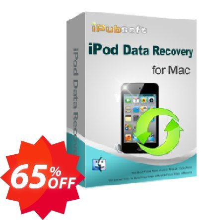 iPubsoft iPod Data Recovery for MAC Coupon code 65% discount 