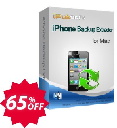 iPubsoft iPhone Backup Extractor for MAC Coupon code 65% discount 