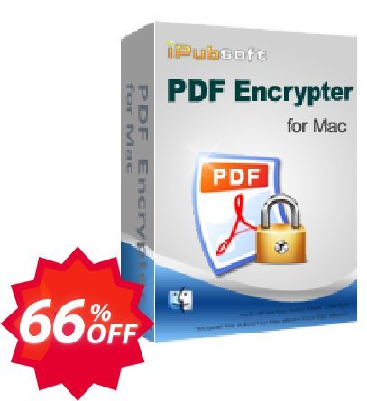 iPubsoft PDF Encrypter for MAC Coupon code 66% discount 