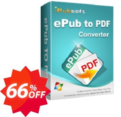 iPubsoft ePub to PDF Converter Coupon code 66% discount 