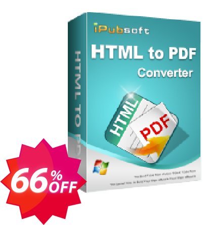 iPubsoft HTML to PDF Converter Coupon code 66% discount 