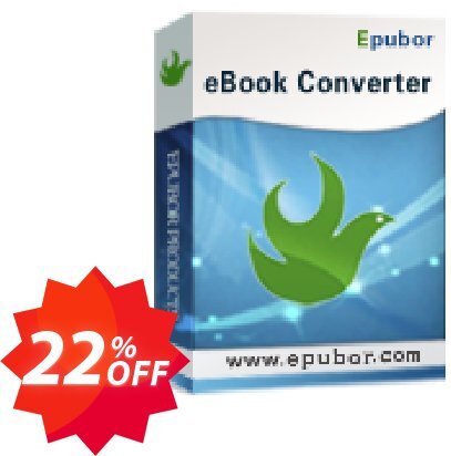 Epubor eBook Converter Coupon code 22% discount 