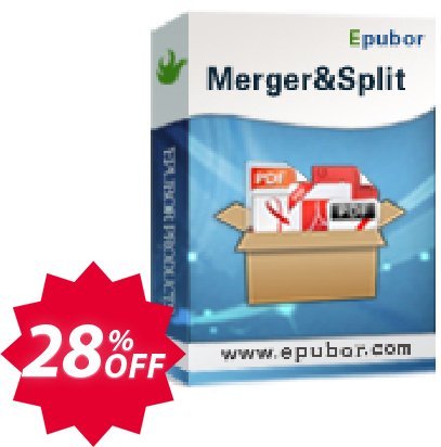 Epubor PDF Merger & PDF Splitter Coupon code 28% discount 