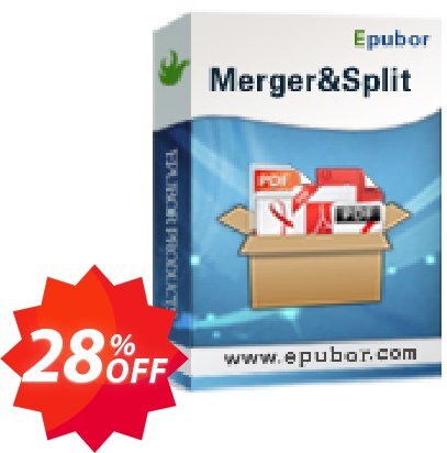 Epubor PDF Merger & PDF Splitter Coupon code 28% discount 